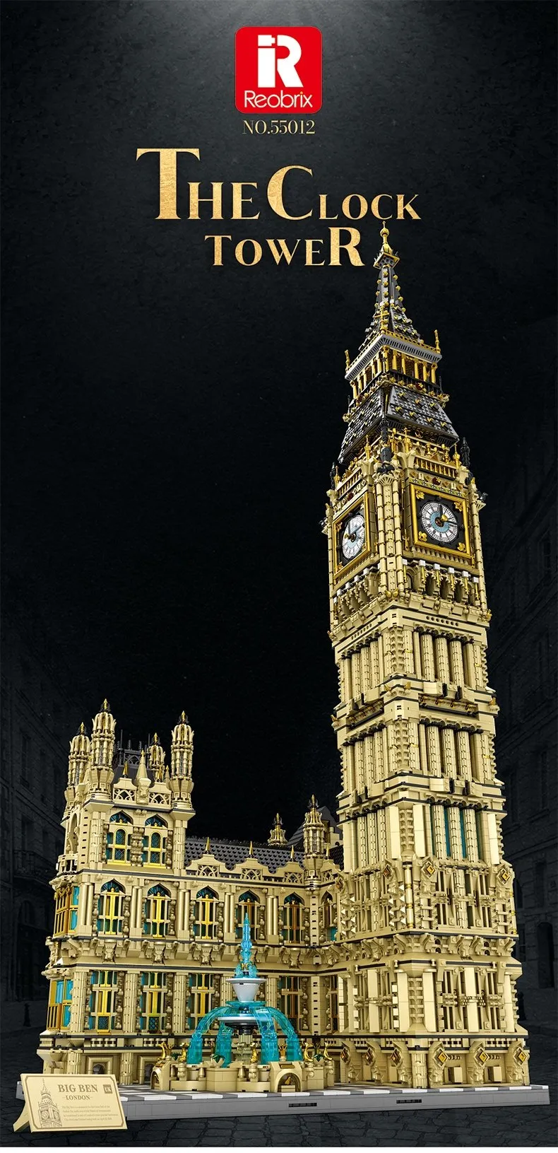 REOBRIX Bausteine 55012 - Big Ben - 13.825 Teile
