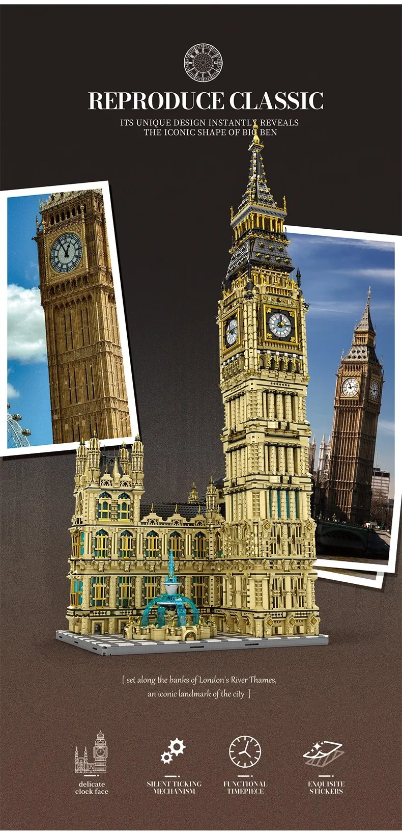 REOBRIX Bausteine 55012 - Big Ben - 13.825 Teile
