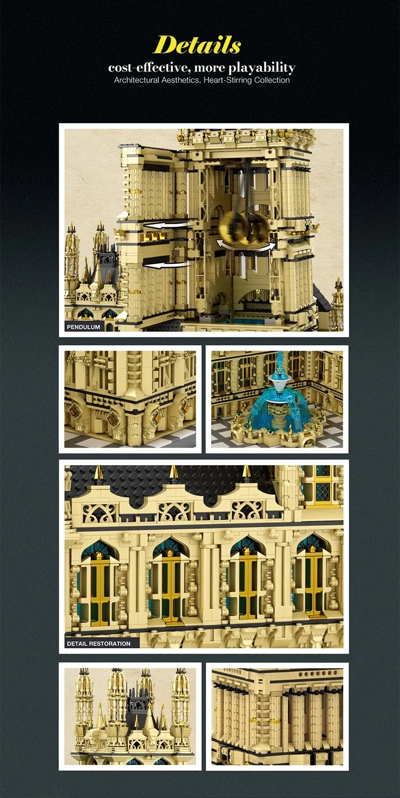 REOBRIX Bausteine 55012 - Big Ben - 13.825 Teile